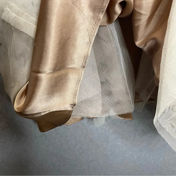 BCBGMaxAzria Tulle Sequin Holiday Party Strapless Dress - Picture 7 of 11